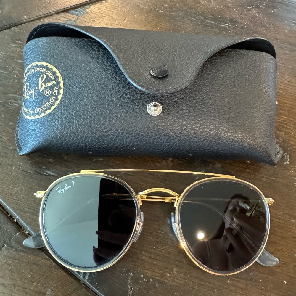 BNWOT RayBan polarized round aviators